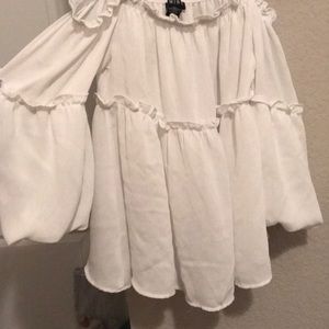 white off the shoulder top